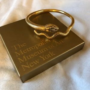 Gold snake bangle